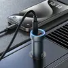 АВТОМОБІЛЬНИЙ ЗАРЯДНИЙ ПРИСТРІЙ HOCO Z54B PROSPEROUS PD60W (2C) CAR CHARGER METAL, СІРИЙ
