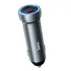 АВТОМОБІЛЬНИЙ ЗАРЯДНИЙ ПРИСТРІЙ HOCO Z54B PROSPEROUS PD60W (2C) CAR CHARGER METAL, СІРИЙ