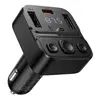 АВТОМОБІЛЬНИЙ ЗАРЯДНИЙ ПРИСТРІЙ + FM МОДУЛЯТОР HOCO E87 DELTA, 35W, 2XUSB-A, 1XTYPE-C, ЧОРНИЙ