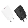 МЕРЕЖЕВИЙ ЗАРЯДНИЙ ПРИСТРІЙ HOCO N72 SPEED SINGLE-PORT PD20W ULTRA-THIN CHARGER (EU, ЧОРНИЙ