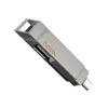 ФЛЕШ-НАКОПИЧУВАЧ USB-A, C HOCO UD14 CLEVER USB3.2 TYPE-C MINI FLASH DRIVE 256GB METAL, СІРИЙ