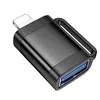 ПЕРЕХІДНИК HOCO UA31A IP MALE TO USB FEMALE OTG ADAPTER, ЧОРНИЙ