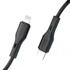 КАБЕЛЬ XO NB-Q231A PD 27W, 1M ROCK SERIES TYPE-C TO LIGHTNING, ЧОРНИЙ