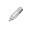 ФЛЕШ-НАКОПИЧУВАЧ USB-A, C HOCO UD10 WISE TYPE-C USB FLASH DRIVE 128GB, СІРИЙ