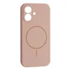 MR4_145197 Чохол silicone case full camera fine ring magsafe для iphone 17 рожевий 