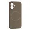 MR4_145207 Чохол silicone case full camera fine ring magsafe для iphone 17 titanium, сірий 