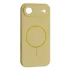 MR4_145212 Чохол silicone case full camera fine ring magsafe для iphone 17 air custard 