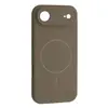 ЧОХОЛ SILICONE CASE FULL CAMERA FINE RING MAGSAFE ДЛЯ IPHONE 17 AIR TITANIUM, СІРИЙ