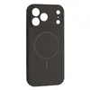 MR4_145226 Чохол silicone case full camera fine ring magsafe для iphone 17 pro charcoal, сірий, чорний 