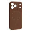 MR4_145232 Чохол silicone case full camera fine ring magsafe для iphone 17 pro new brown 