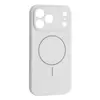 MR4_145253 Чохол silicone case full camera fine ring magsafe для iphone 17 pro max, білий 