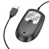 КОМПЮТЕРНА МИШКА ДРОТОВА BOROFONE BG17 MORNING BUSINESS WIRED MOUSE, ЧОРНИЙ