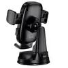 АВТОТРИМАЧ BOROFONE BH132 FOLLOWER ONE-BUTTON CAR HOLDER (CENTER CONSOLE), ЧОРНИЙ