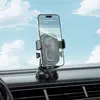 АВТОТРИМАЧ BOROFONE BH132 FOLLOWER ONE-BUTTON CAR HOLDER (CENTER CONSOLE), ЧОРНИЙ