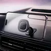 АВТОТРИМАЧ HOCO H73 CROWN MAGNETIC CAR HOLDER (CENTER CONSOLE), ЧОРНИЙ METAL, СІРИЙ
