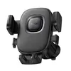 АВТОТРИМАЧ HOCO H75 CROWN ONE-BUTTON CAR HOLDER (AIR OUTLET), ЧОРНИЙ METAL, СІРИЙ