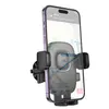АВТОТРИМАЧ HOCO H75 CROWN ONE-BUTTON CAR HOLDER (AIR OUTLET), ЧОРНИЙ METAL, СІРИЙ