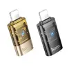 ПЕРЕХІДНИК HOCO UA36A IP MALE TO C FEMALE OTG TRANSPARENT ADAPTER, ЧОРНИЙ