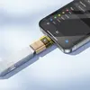 ПЕРЕХІДНИК HOCO UA36B C MALE TO USB FEMALE OTG TRANSPARENT ADAPTER, ЧОРНИЙ