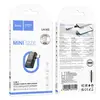 ПЕРЕХІДНИК HOCO UA36E IP MALE, C MALE TO USB FEMALE OTG 2IN1 TRANSPARENT ADAPTER, ЧОРНИЙ