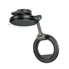 АВТОТРИМАЧ HOCO H77 VIEW FOLDING MAGNETIC RING CAR HOLDER (CENTER CONSOLE), ЧОРНИЙ METAL, СІРИЙ