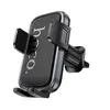 АВТОТРИМАЧ HOCO H78 VISTA PUSH-TYPE CAR HOLDER (AIR OUTLET), ЧОРНИЙ METAL, СІРИЙ