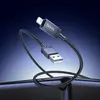 КАБЕЛЬ HOCO X118 GENEROUS CHARGING DATA CABLE WITH DISPLAY IP, ЧОРНИЙ