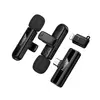 МІКРОФОН HOCO L20A FAIR DUAL-MIC WIRELESS MICROPHONE (IP, TYPE-C), ЧОРНИЙ