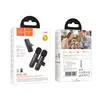 МІКРОФОН HOCO L20A FAIR DUAL-MIC WIRELESS MICROPHONE (IP, TYPE-C), ЧОРНИЙ