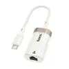 ПЕРЕХІДНИК HOCO UA41B CRYSTAL TYPE-C ETHERNET ADAPTER (100 MBPS) APRICOT
