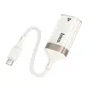 ПЕРЕХІДНИК HOCO UA41B CRYSTAL TYPE-C ETHERNET ADAPTER (100 MBPS) APRICOT