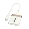 ПЕРЕХІДНИК HOCO UA40A CRYSTAL TYPE-C 2IN1 CARD READER APRICOT