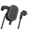 МЕРЕЖЕВИЙ ПОДОВЖУВАЧ HOCO NS6 SHARP 1 POSITION (1C2A) DESKTOP SOCKET (EU, GER), ЧОРНИЙ