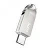 ФЛЕШ-НАКОПИЧУВАЧ USB-A, C HOCO UD8 SMART TYPE-C USB DRIVE 16GB, СІРИЙ