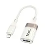 ПЕРЕХІДНИК HOCO UA39 CRYSTAL IP MALE TO USB FEMALE 2.0 ADAPTER APRICOT