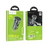 АВТОМОБІЛЬНИЙ ЗАРЯДНИЙ ПРИСТРІЙ HOCO Z47A TRANSPARENT DISCOVERY EDITION 1PDOUT, 1USB, QC, PD30W, 3A, ЧОРНИЙ