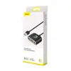 ХАБ HUB BASEUS SQUARE ROUND 4IN1 ХАБ HUB ADAPTER (USB3.0 TO USB3.0*1+USB2.0*3) 1M, ЧОРНИЙ CAHUB-AY01