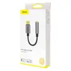 АДАПТЕР AUX BASEUS TYPE-C MALE TO 3.5MM FEMALE ADAPTER L54 DEEP, СІРИЙ CATL54-0G