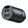 АВТОМОБІЛЬНИЙ ЗАРЯДНИЙ ПРИСТРІЙ BASEUS TINY STAR MINI CAR CHARGER 2C 30W, C00035001121-03, ЧОРНИЙ