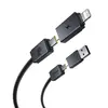 КАБЕЛЬ PD BASEUS VERSATILE TWOINTWO U+C TO C+L 60W 1M, ЧОРНИЙ P10383000121-01