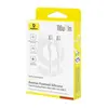 КАБЕЛЬ PD BASEUS FOAMED SILICONE TYPE-C TO TYPE-C 100W 1M, БІЛИЙ E0426701