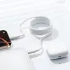 КАБЕЛЬ PD BASEUS FOAMED SILICONE PRO MAGNETIC TIPE-C TO TYPE-C 100W 1M, БІЛИЙ E0426D01