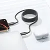 КАБЕЛЬ PD BASEUS FOAMED SILICONE PRO MAGNETIC TIPE-C TO TYPE-C 100W 1M, ЧОРНИЙ E0426D00