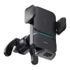 БЕЗДРОТОВИЙ АВТОМОБІЛЬНИЙ ЗАРЯДНИЙ ПРИСТРІЙ BASEUS WISDOM AUTO ALIGNMENT CAR MOUNT WIRELESS QI 15W AIR OUTLET, ЧОРНИЙ CGZX000001