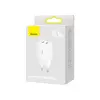 МЕРЕЖЕВИЙ ЗАРЯДНИЙ ПРИСТРІЙ BASEUS COMPACT CHARGER 2U 10.5W EU, БІЛИЙ CCXJ010202