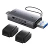 КАРТРИДЕР BASEUS LITE SERIES USB-A & TYPE-C TO SD, TF CARD READER, СІРИЙ WKQX060113