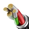 КАБЕЛЬ BASEUS GLIMMER SERIES FAST CHARGING DATA CABLE USB-A TO LIGHTNING 2.4A 1M, ЧОРНИЙ CADH000201