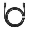 КАБЕЛЬ PD BASEUS PUDDING SERIES FAST CHARGING CABLE TYPE-C TO TYPE-C 100W 2M, ЧОРНИЙ P10355702111-01