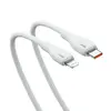 КАБЕЛЬ PD BASEUS PUDDING SERIES FAST CHARGING CABLE TYPE-C TO LIGHTNING 20W 1.2M, БІЛИЙ P10355701221-00