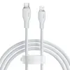 КАБЕЛЬ PD BASEUS PUDDING SERIES FAST CHARGING CABLE TYPE-C TO LIGHTNING 20W 1.2M, БІЛИЙ P10355701221-00